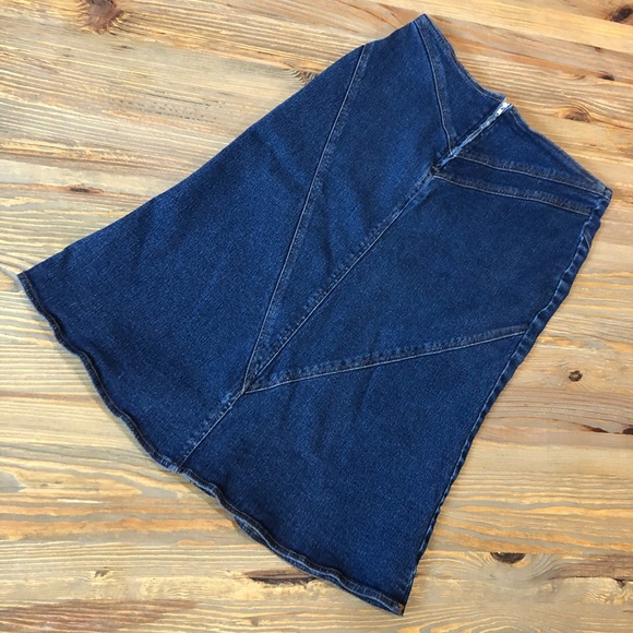 Free People Vintage Denim Skirt - Picture 2 of 4